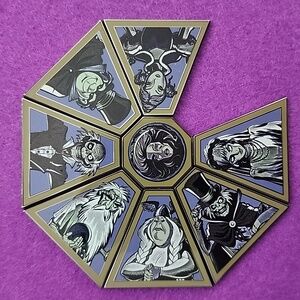 Disneyland Haunted Mansion Character Pin Wheel Mystery Box Pin Set